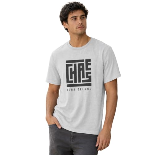 Image of Nobero 100% Cotton T Shirts for Men Stylish | Regular Fit | Graphic Printed T Shirts for Men 180 GSM Combed Cotton | Round Neck Half Sleeve