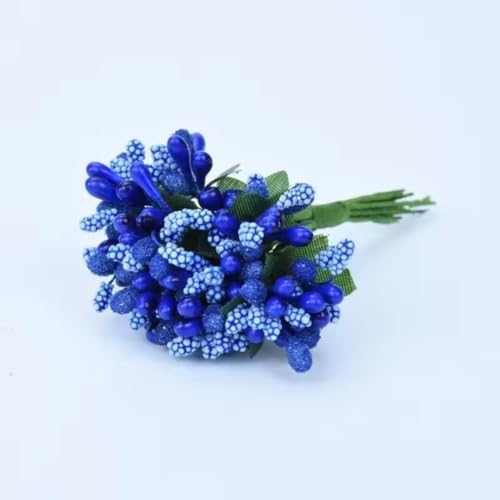 Image of SATYAM KRAFT 48 Bunch Decorative Artificial Pollen Flower Perfect for Tiara, Wedding Jewelry & DIY Making Flowers for Bouquet, Hamper, Trousseau Decoration Items(48 Bunch of 576 Pollen Each)