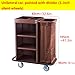 Industrial Multifunctional Locking Hotel Cart, Commercial Traditional Cleaning Janitorial Room Service Housekeeping Cart