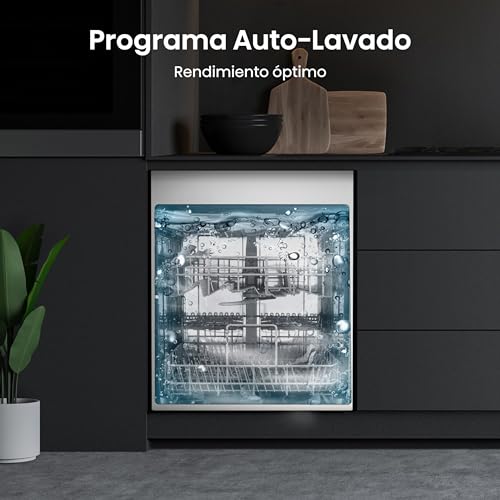 Hisense HV663C60 - Lavavajillas Integración 60 cm, 3º Bandeja, Bajo consumo, 16 Cubiertos, 7 Programas, 42 dB con modo Lavado Rápido - imagen 12