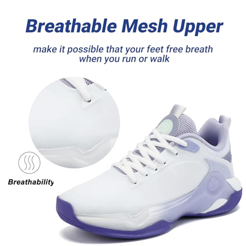 Image of Beita Basketball Shoes for Women Fashion Sneakers Sport Shoes Anti Slip Breathable Tennis Shoes Volleyball Shoes Pickleball Shoes Running Shoes Rubber Sole Indoor Outdoor Court Light Weight Wide