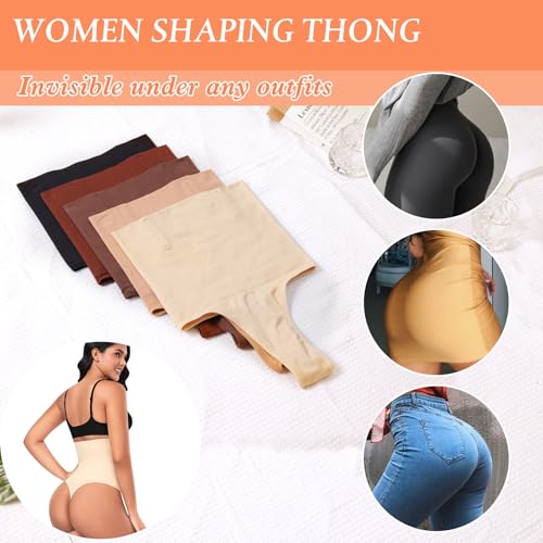 Image of Womens Thong Shapewear Mid to High Waisted Shaper Thong WN0017