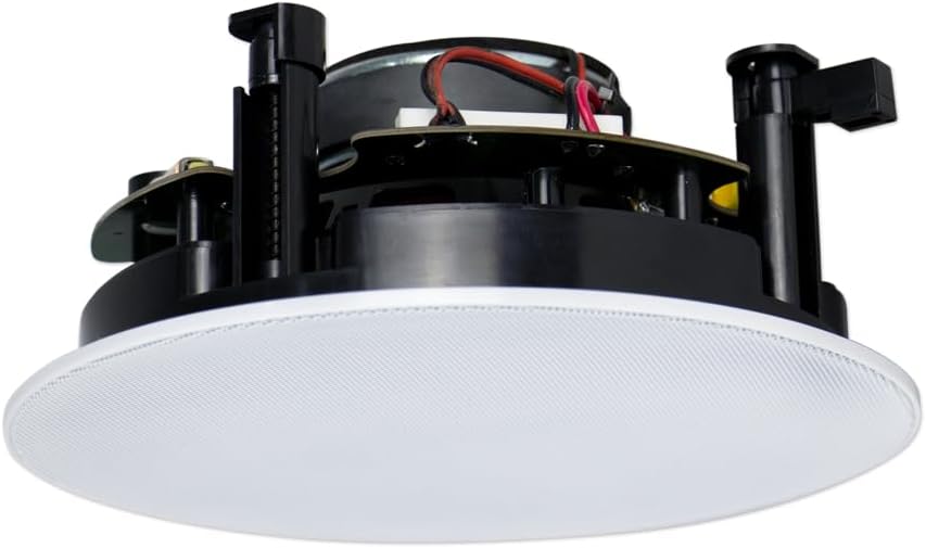 CMX Audio CSK-512HR 2-Way Ceiling Speaker; 20W/40W; 5.25" Bass Speaker with 1" Tweeter; 20W/40W Power Output; Magnetic Frameless Grille; ABS Baffle; Flush Mount; Polypropylene Cone Main Driver