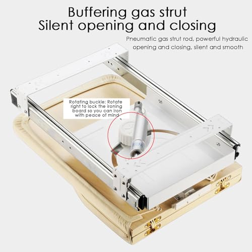 Retractable Ironing Board,Rotatable 180° Pull-out Ironing Board,Closet Fold Ironing Board Save Space,for Wardrobe Cloakroom Home Apartment(Color 1) - Image 5