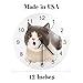 EQEY 12 Inch Clocks for Walls Personalized Clock with Picture, Customizable Wall Clock with Photo Non Ticking Silent Round Decoration for Kitchen Bathroom