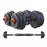 Generic - Set mit 1 Paar Hantelscheiben Verbindungsstange verstellbar von 10 kg - 33096