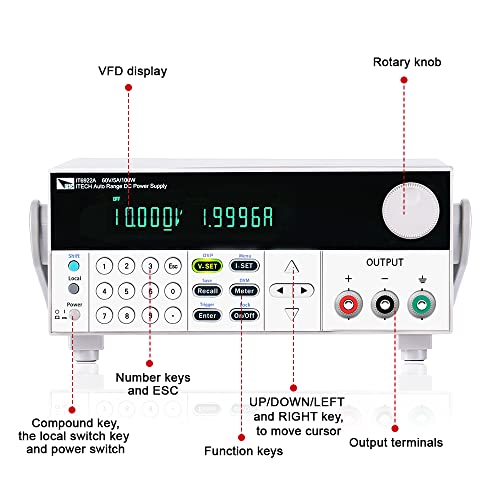 ITECH 150V/10A/600W Wide-Range DC Programmable Power Supply Variable Lab Power Supply Switching Regulated IT6953A