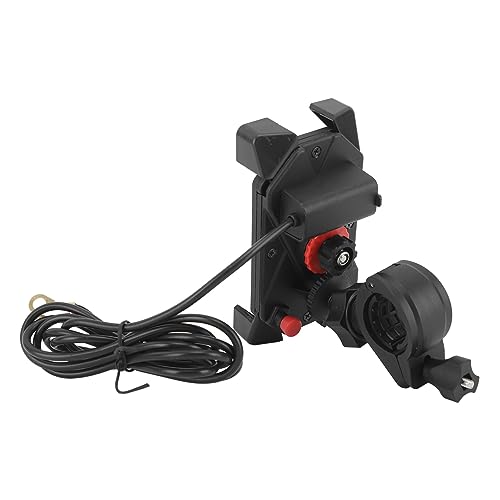 Raguso Suporte de telefone de motocicleta DC 5V2A recarregável universal ajustável para motocicleta