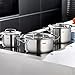 Fissler Original-Profi Collection Stainless Steel 7 Piece Set with Metal Lids