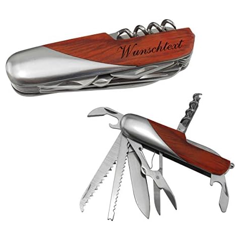 TH-Design Allround Taschenmesser Überlebensmesser 11-tlg aus Edelstahl Cover