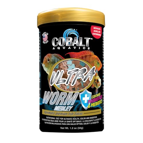 Cobalt Aquatics 23071 Ultra Worm Medley Flakes 1.2Oz. cover