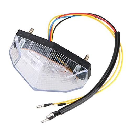 Universal broms Lights Motorcycle signalindikatorn MC Blinker blinkers 11 LED Bakljus Moto Tillbehör Motorcykeltillbehör (Color : White)