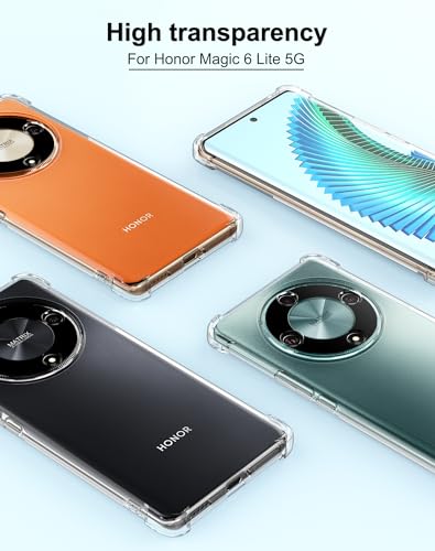Image of Back Cover Transparent Soft Silicone Scratch Resistant Anti Slip Back Cover Case for Honor X9b - Transparent