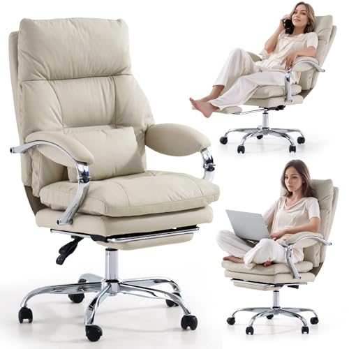 LEAGOO Office Chair with Foot Rest, Ergonomic Executive...
