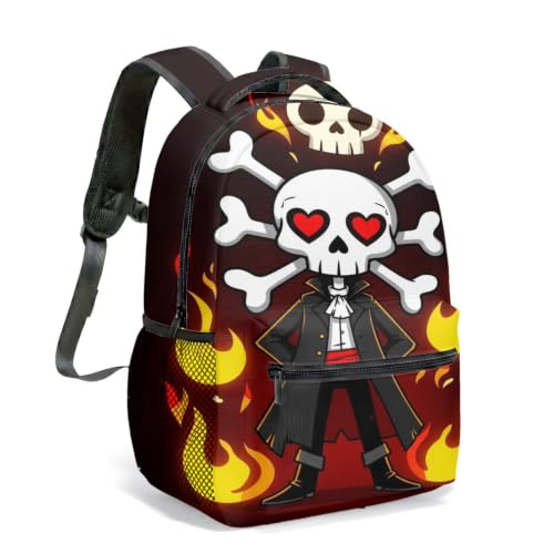 Mochila multifuncional de Halloween con espalda acolchada para evitar dolores de peso