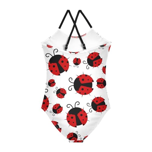 Aflyko Girls Cute Fun Halter Swimsuit One Piece Beach Swimwear 3-10T2