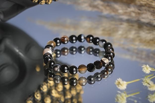 Image of Certified Crystal Bracelet | 8mm Beads | Stretchable Healing Bracelet | Bracelets for Men and Women |