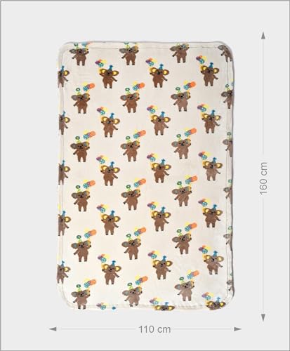 Image of Mi Arcus Printed Cream Baby Blanket
