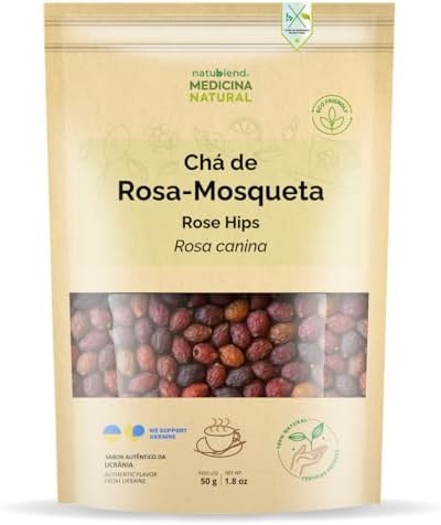 Chá de Rosa Mosqueta, Importado da Ucrânia, Pseudofrutos Inteiros, Medicina Natural, 50g