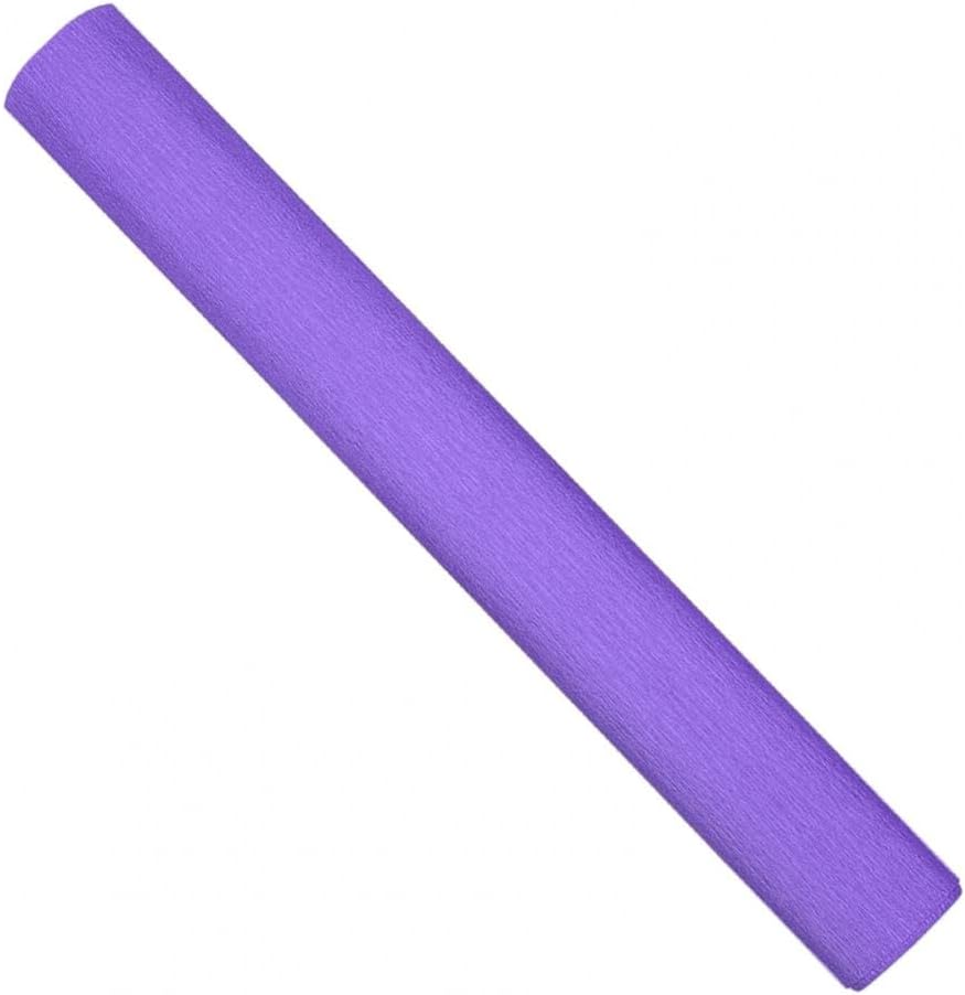 Crepe Paper Roll, Crepe Paper Rolls Pack of 2 50 by 250 cm Multicolor for Crafts DIY Art Projects Decor(Purple)