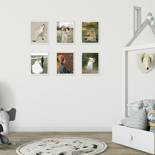 Giftgarden White 8x10 Photo Frame, Sleek Design Picture Frames 10x8 Versatile Tabletop or Wall Displays - Single - Image 4