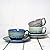 Bosmarlin Ceramic Cappuccino Cup and Saucer Set of 2, 10 Oz, Dishwasher and Microwave Safe, Coffee Cups for Latte, Espresso, Tea, Reavtive Glaze (Pastel Blue, 10 oz)