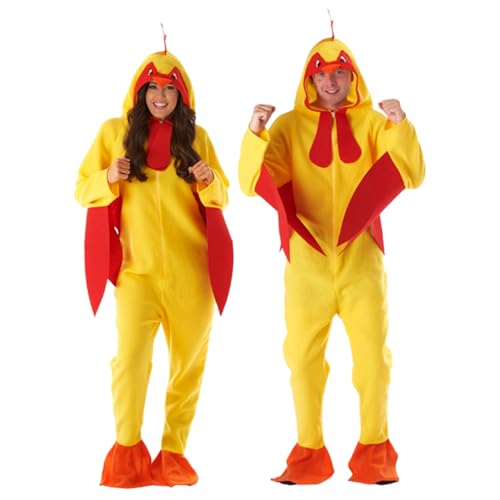 My Illusions Adults Chicken Halloween Mens Stag Do Adults Womens Funny Unisex Fancy Dress Costume (Medium 38-40 Chest)