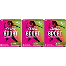 Playtex Sport Tampons, Super Absorbency, Fragrance-Free - 54ct 3 Packs of 18ct