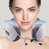 Leweiiq Vibrating Neck Pillow Massage, Travel Neck Pillow Massage Therapy for Traveling Home Rest Ne