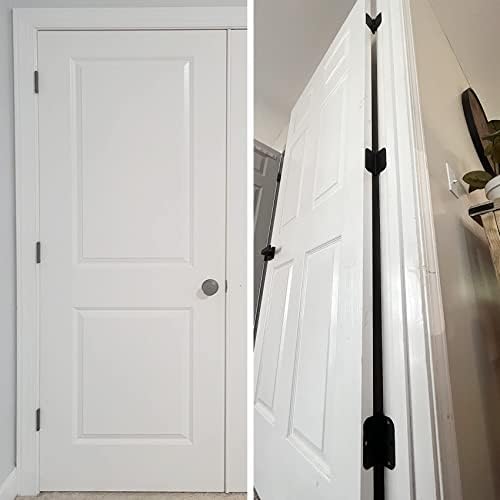 30 Pack Rounded Matte Black Door Hinges 3.5 Inch 5/8" Radius Interior 3 1/2" Flat Iron Bifold Residential Standard Bedroom Indoor for Doors 3 ½"Hardware Control House Home Decor Essentials Accessories — view 8