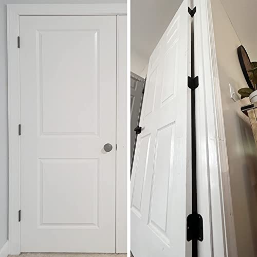 30 Pack Rounded Matte Black Door Hinges 3.5 Inch 5/8" Radius Interior 3 1/2" Flat Iron Bifold Residential Standard Bedroom Indoor for Doors 3 ½"Hardware Control House Home Decor Essentials Accessories by TDCHINGES - Image 9