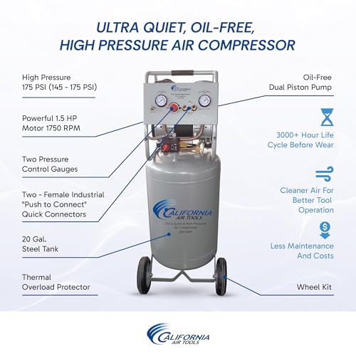 California Air Tools 20015HP Quiet Air Compressor