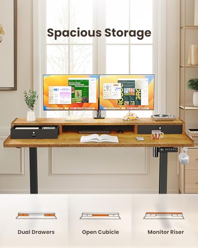 Ergear Electric Standing Desk With Drawers thumb #4