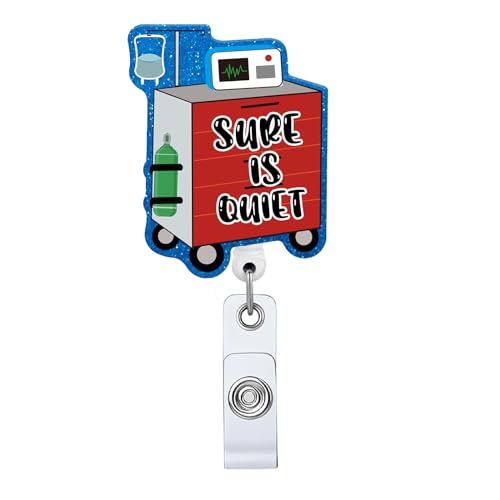 Enrouleur de badge rétractable robuste et silencieux pour infirmière et médecin des urgences