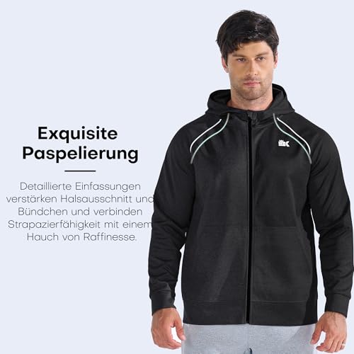 Chaqueta deportiva de corte holgado con cremallera y capucha 5