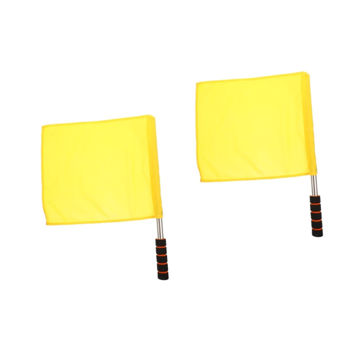 Abaodam 3pcs Racing Conducting Flag Yellow Referee Flag Traffic Handheld Signal for Referees