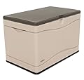 Lifetime 60103 Deck Storage Box, 80 Gallon, Desert Sand/Brown
