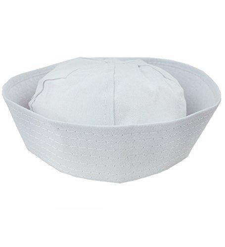 image for Funny Party Hats Adult Captain's Yacht Hat and White Cotton Sailor Hat
