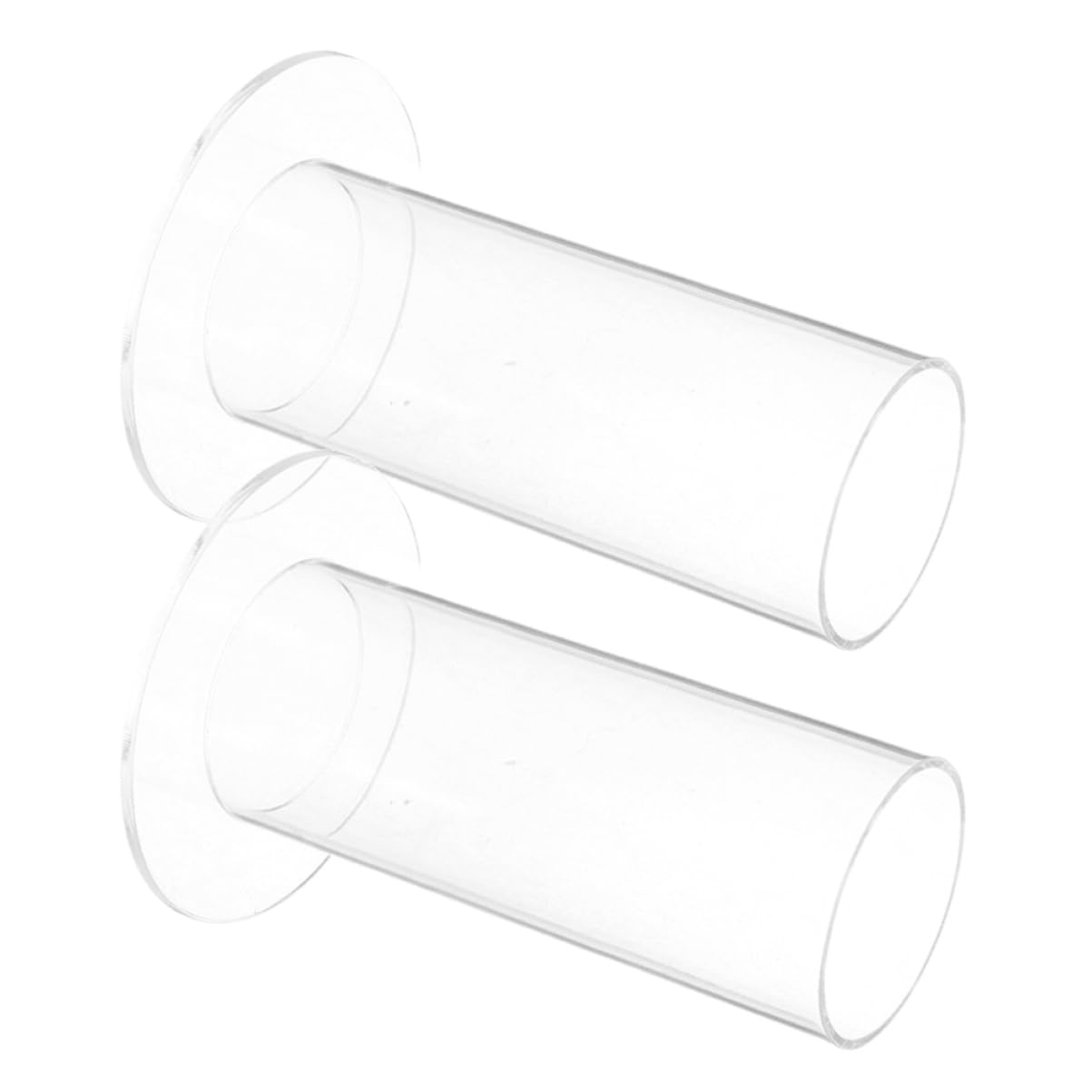 FOMIYES 2pcs Hair Tie Organizer Stand Clear Hair Accessory Storage Lightweight Hollow Tube Design for Home Salon and Shop Display