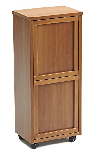 ARREDAMENTIITALIA Arredamenti Italia Mülltrennsystem Madera 2, Holz - 2 abnehmbare Körbe - Farbe: Kirsche Holz AR-It il Cuore del Legno… - Image 3