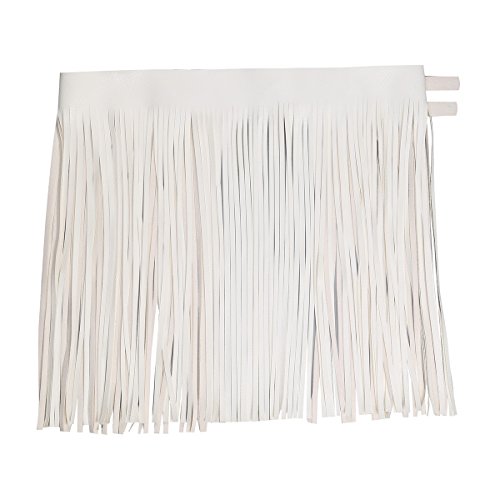 iiniim Women's Adjustable Faux Leather Waistband Fringe Tassel Skirt Belt Halloween Party Fancy Dress4