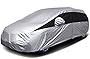 Titan Lightweight Poly 210T Car Cover for Hatchbacks 165-181'. Waterproof, UV Protection, Scratch Resistant, Driver-Side Zippered Opening. Fits Prius, Focus, Civic and More.