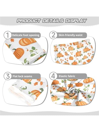 Girls Leggings Orange Pumpkin Harvest Toddler Girls Clothes Toddler Comfortable Bottoms Girl Leggings 3-4T3