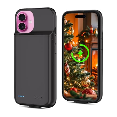 BOANV 7000 mAh Battery Case for 16PLUS Boîtier de Batterie pour iPhone 16 Plus, Nouveau boîtier de Charge Rechargeable Haute capacité, Housse de Protection Portable...