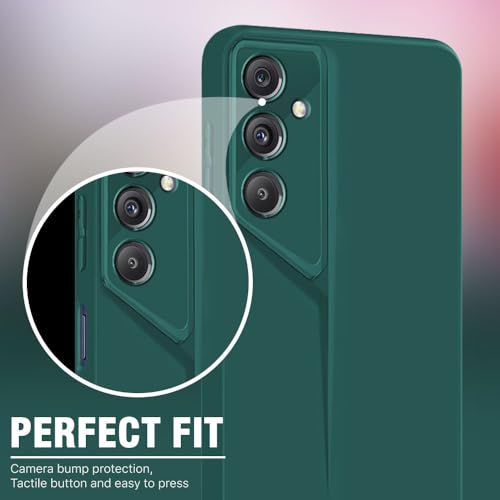 Image of WOW IMAGINE Slim Back Cover for Samsung Galaxy M34 5G | Galaxy F34 5G | Blade Series Ultra Thin Case with Lightweight Design | Camera Protection | Soft Matte Silicone Flexible Mobile Case - Green