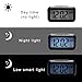 BOYON Alarm Clock for Heavy Sleepers, Smart Clock, Display Time, Date, Temperature, Battery Operated,Light Sensor 5.3
