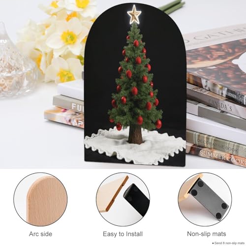 Sujetalibros de Navidad de madera para regalar a lectores 5
