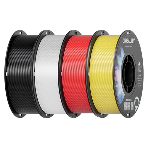 Image of Creality ABS Filament 1.75mm 4 kg, 3D Printer Filament Bundle, Excellent Resistance, Odorless Non-Toxic, Stability, Tough, 4 Pack(8.8 lbs)