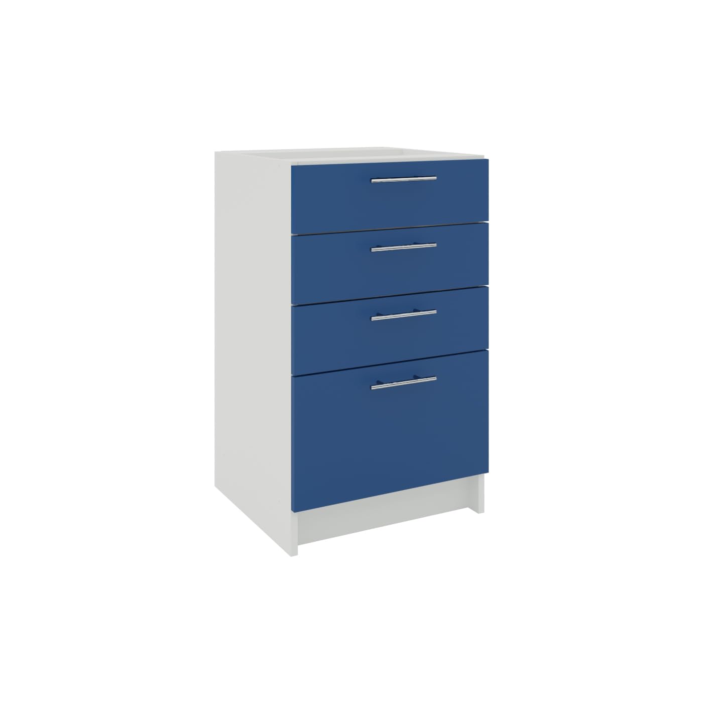 JD Greta Fixed Height 500mm Kitchen Drawer Base Cabinet Floor Unit (Without Worktop) – Navy Matt