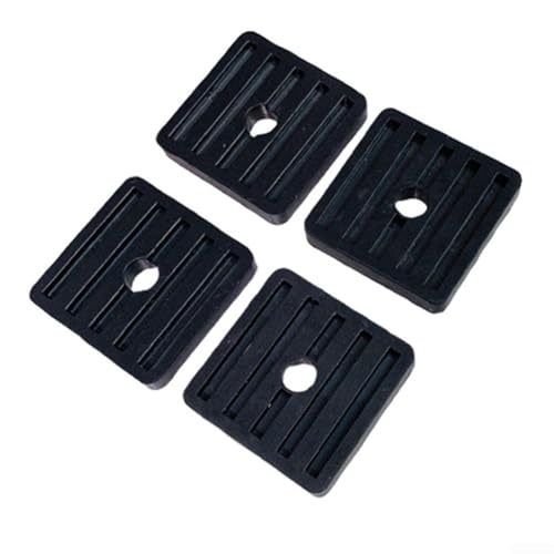 4 almohadillas de goma antivibración con tornillos que absorben los golpes, soportes antideslizantes adecuados para unidades de aire acondicionado (sin tornillos)